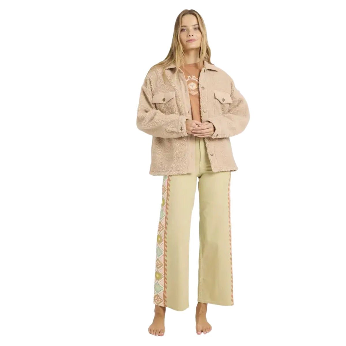 Billabong Free Fall Printed Twill Pants in Cactus - BoardCo