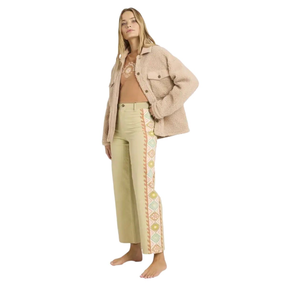 Billabong Free Fall Printed Twill Pants in Cactus - BoardCo