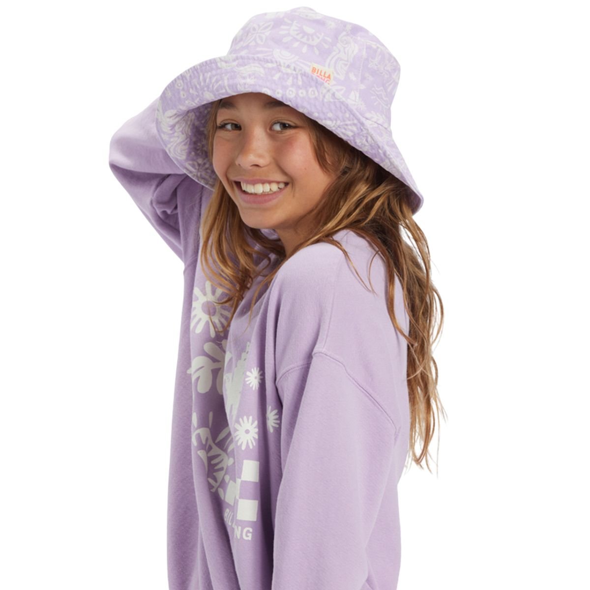 Billabong Girls Bucket List Hat in Peaceful Lilac - BoardCo