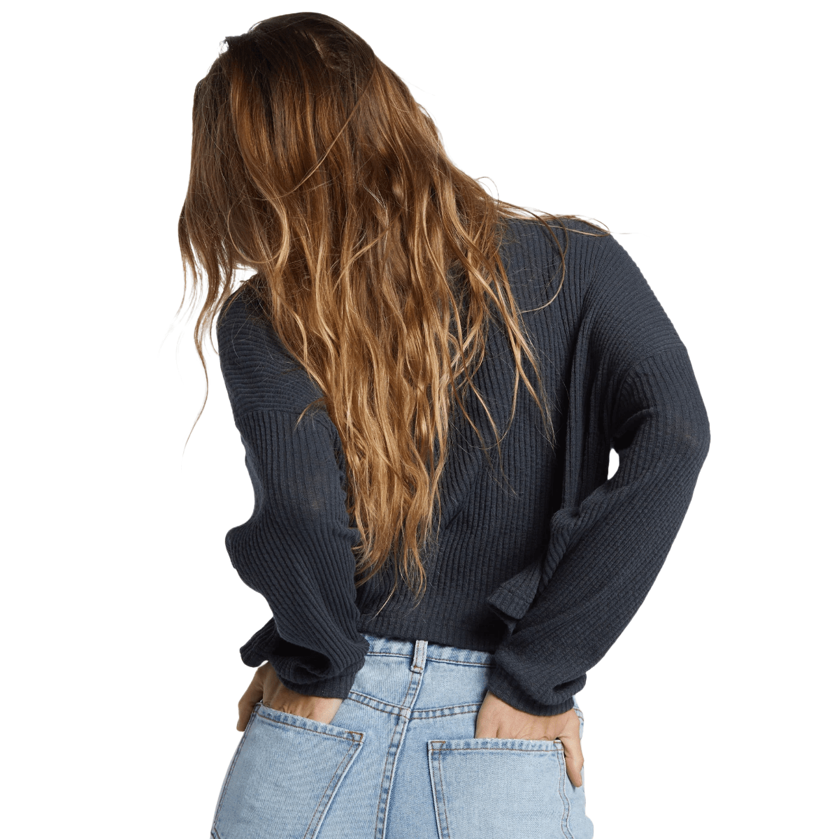 Billabong Good Catch Henley in Black Sands - BoardCo