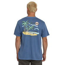 Billabong Loner Wave Washed Premium Short Sleeve Tee in Blue Horizon - BoardCo