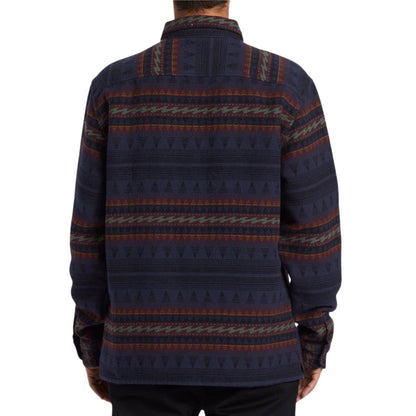 Billabong Offshore Jacquard Flannel Shirt in Dusty Navy - BoardCo