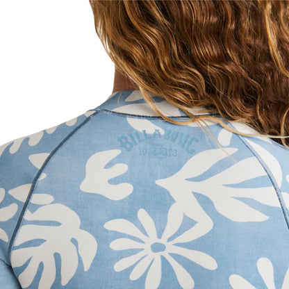 Billabong Salty Dayz Lite Long Sleeve Spring Suit in Blue Shadow - BoardCo