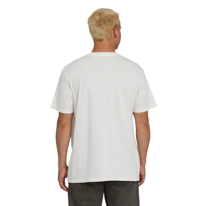 Billabong Stack Wave Washed Premium Tee in Off White - BoardCo