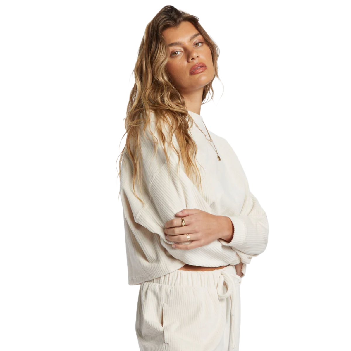 Billabong Sweet Sun Crew in White Cap - BoardCo