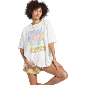 Billabong Wake Up and Stoke Tee in Salt Crystal - BoardCo