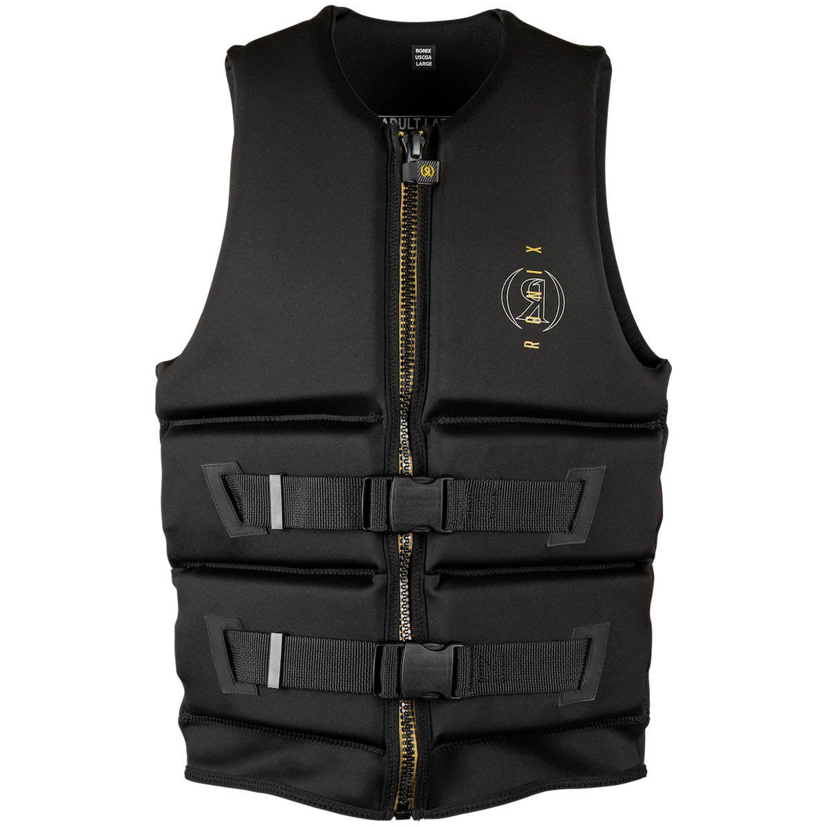 Ronix Blackjack Yes CGA Life Jacket in Black / Gold