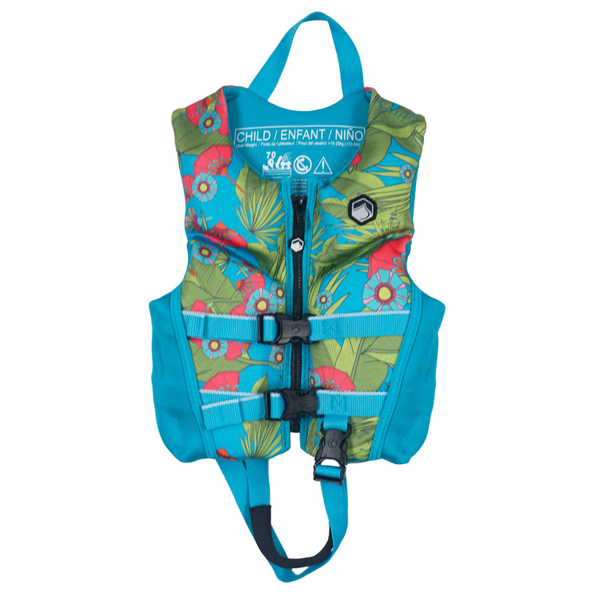 Liquid Force Dream Girls CGA Life Jacket in Blue Flowers