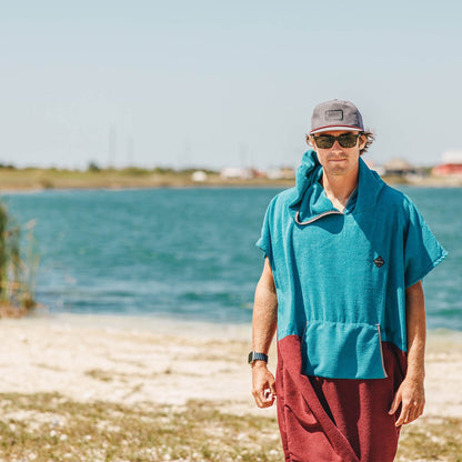 Ronix Change Poncho - Sea Blue / Maroon
