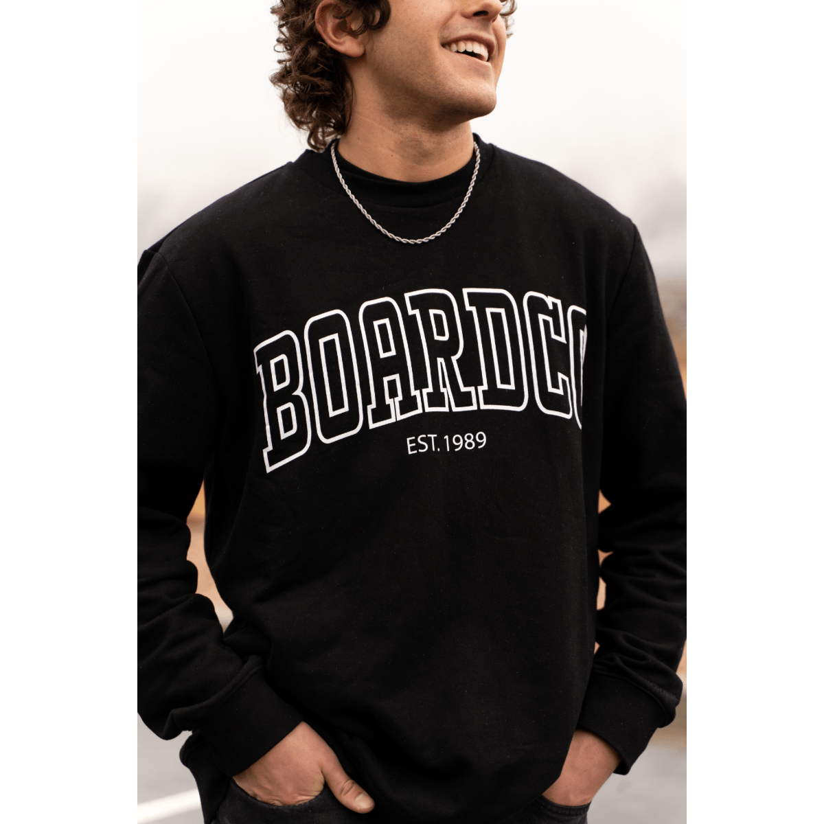 BoardCo Collegiate Crew in Black - BoardCo