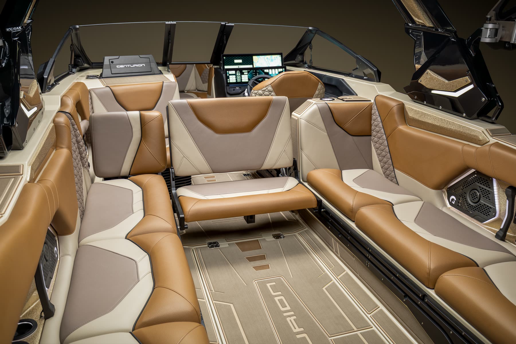 Spacious premium seating throughout the Centurion RS cockpit