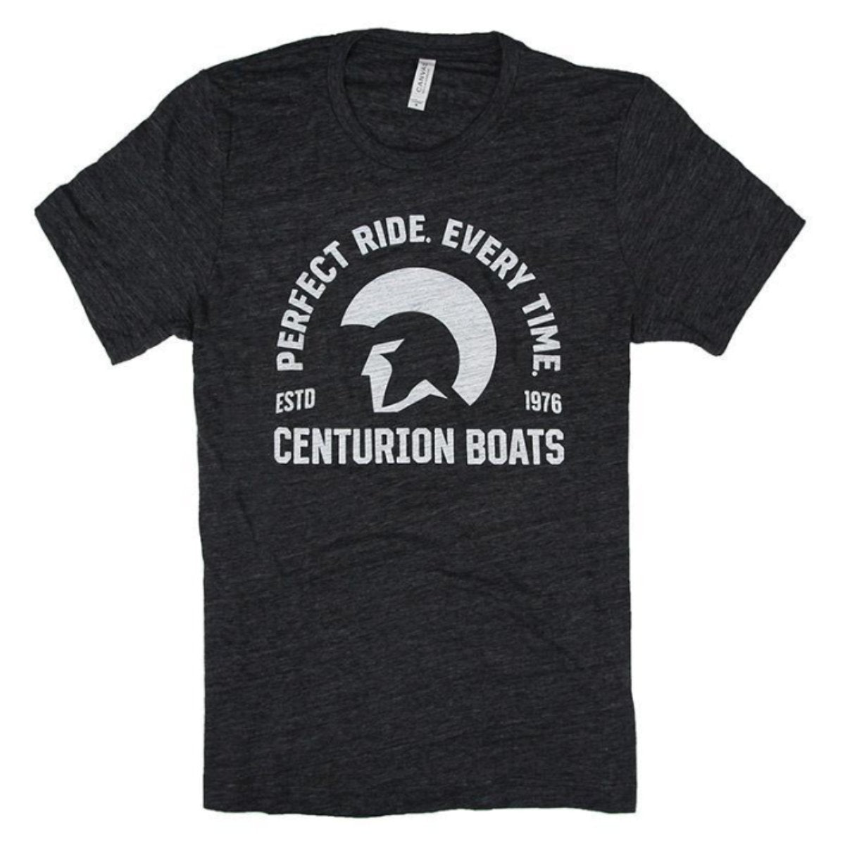 Centurion Boats Ride Tee in Charcoal Black Slub - BoardCo