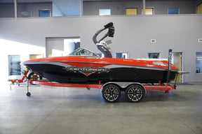 Centurion Enzo SV230 with Gladiator Tower and Factory Bimini Double Up Storage Cover - BoardCo