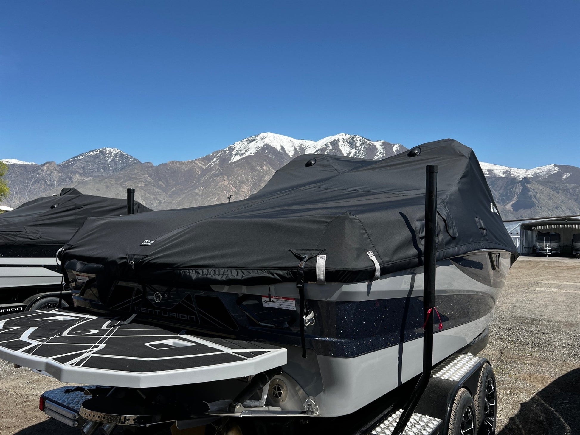 Centurion Fe23 W/DropZone Tower and Folding Canopy - Tower Down Ratchet Cover - BoardCo