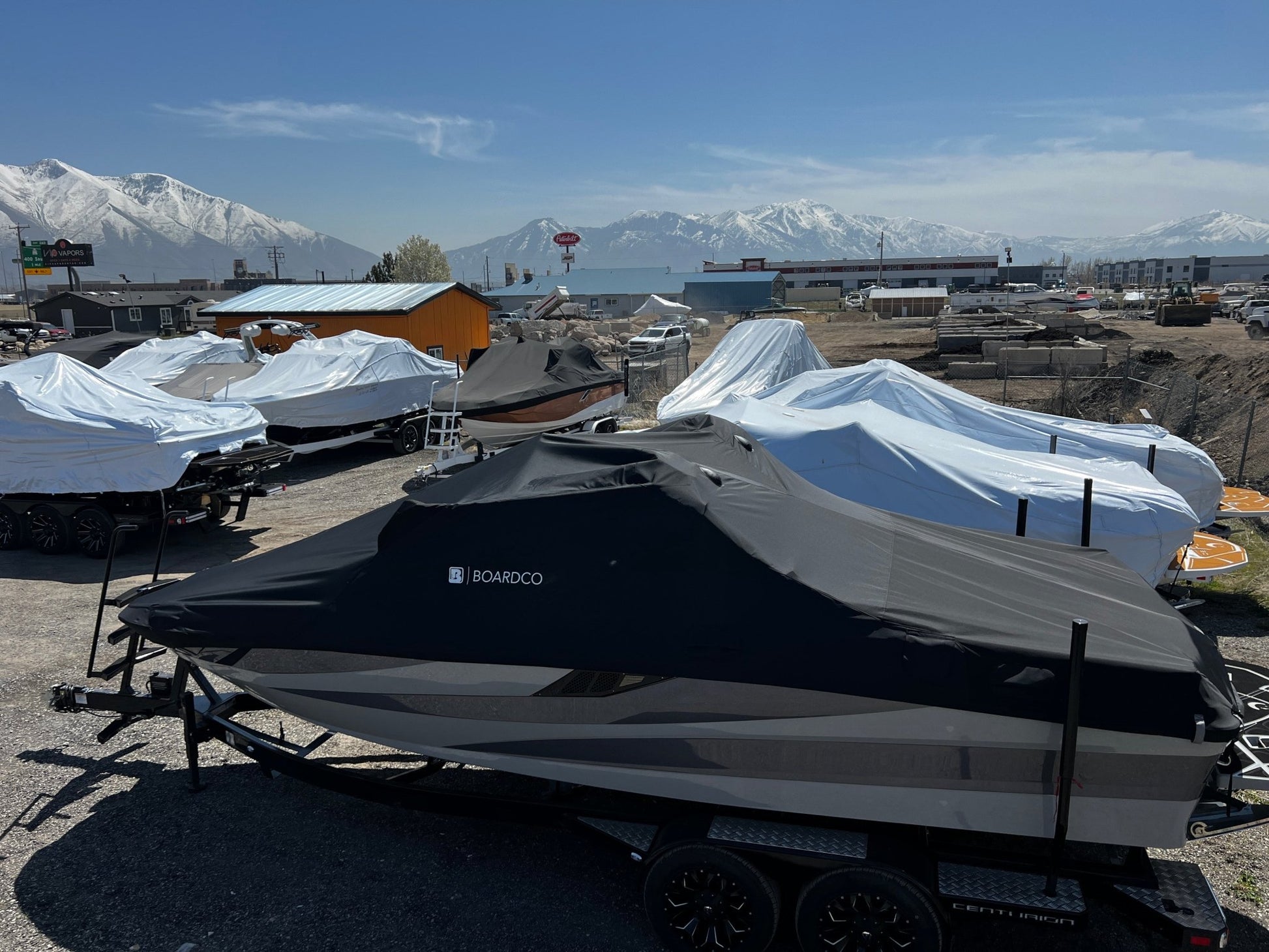 Centurion Fe23 W/DropZone Tower and Folding Canopy - Tower Down Ratchet Cover - BoardCo