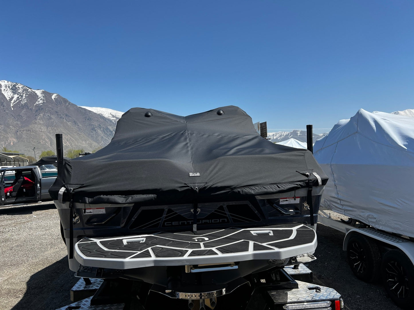 Centurion Fe23 W/DropZone Tower and Folding Canopy - Tower Down Ratchet Cover - BoardCo