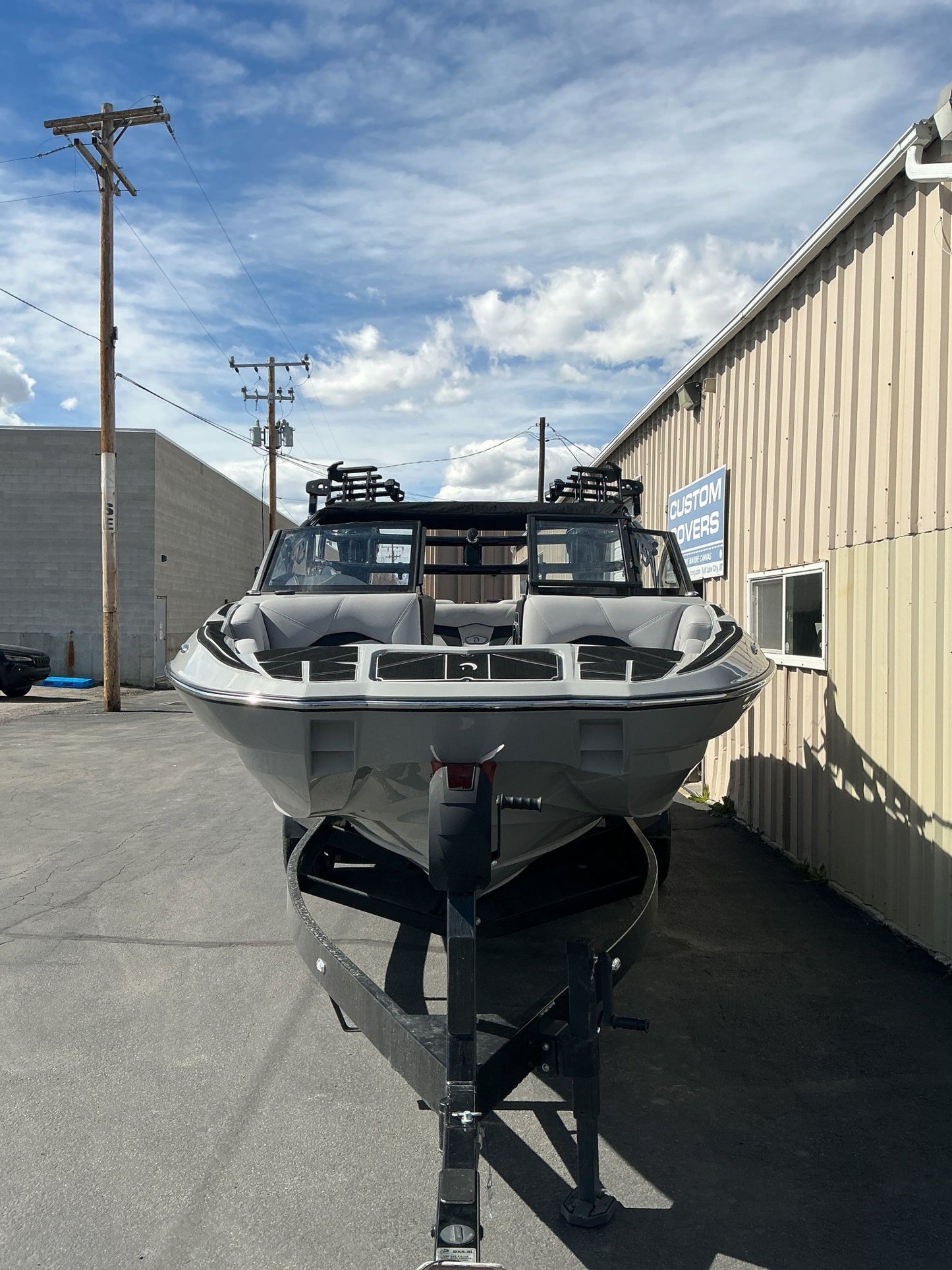 Centurion Fe23 with Battle Tower and FCT bimini TD Ratchet Cover - BoardCo