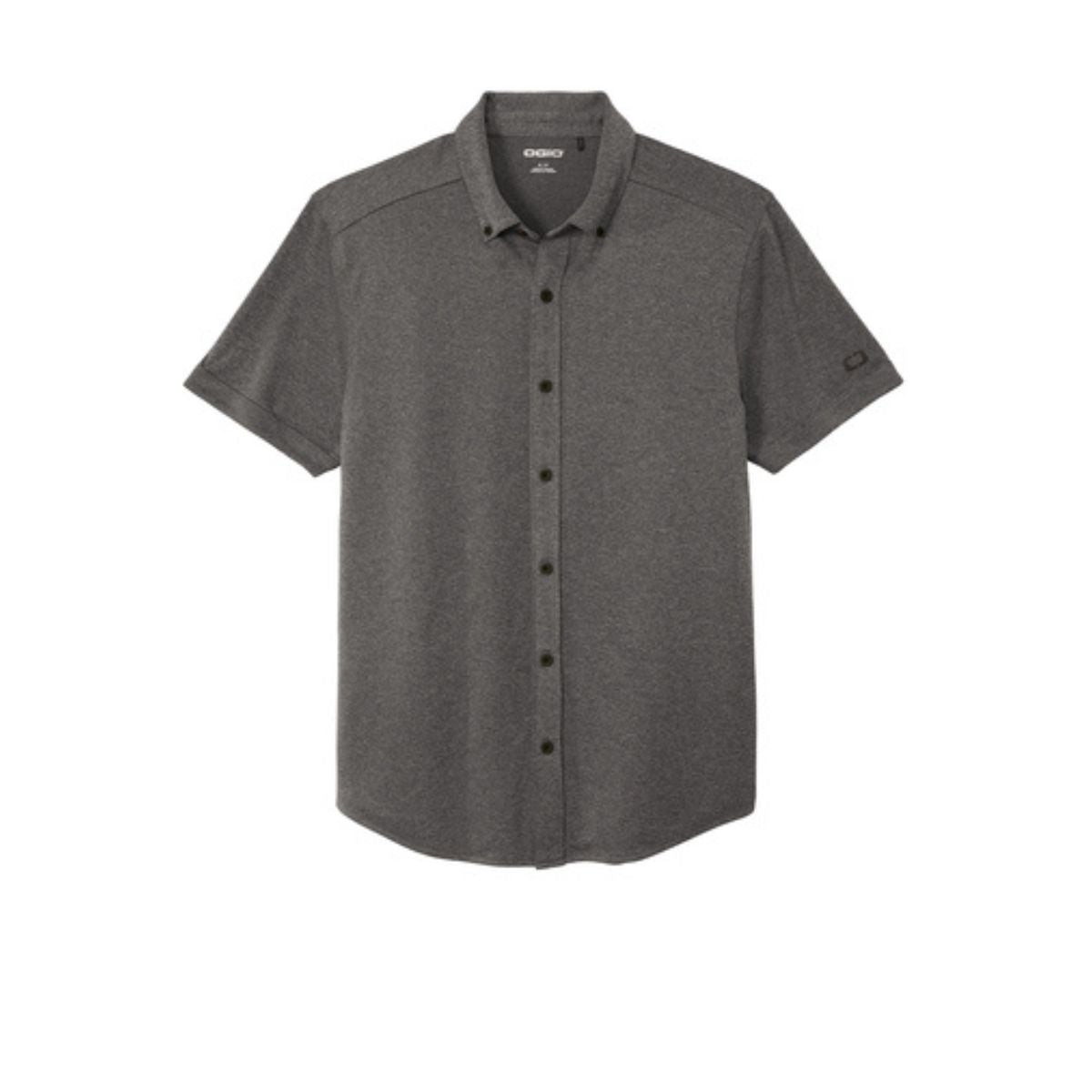 Centurion OGIO Gravitate Full Button Polo in Dark Heather Grey - BoardCo