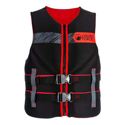 Liquid Force Hinge Classic CGA Life Jacket in Black/Red