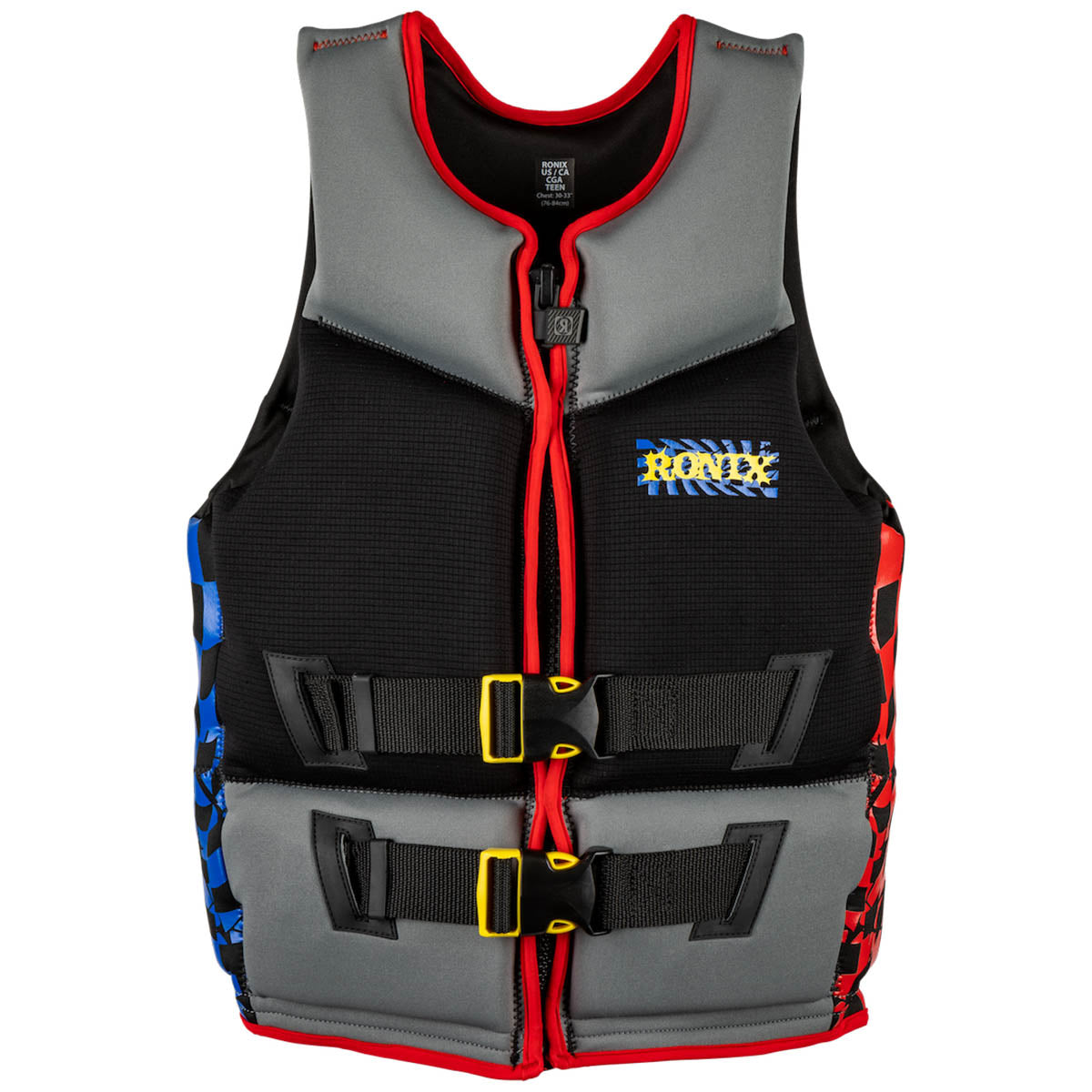 Ronix Driver's Ed Capella 3.0 CGA Life Jacket in Grey / Black