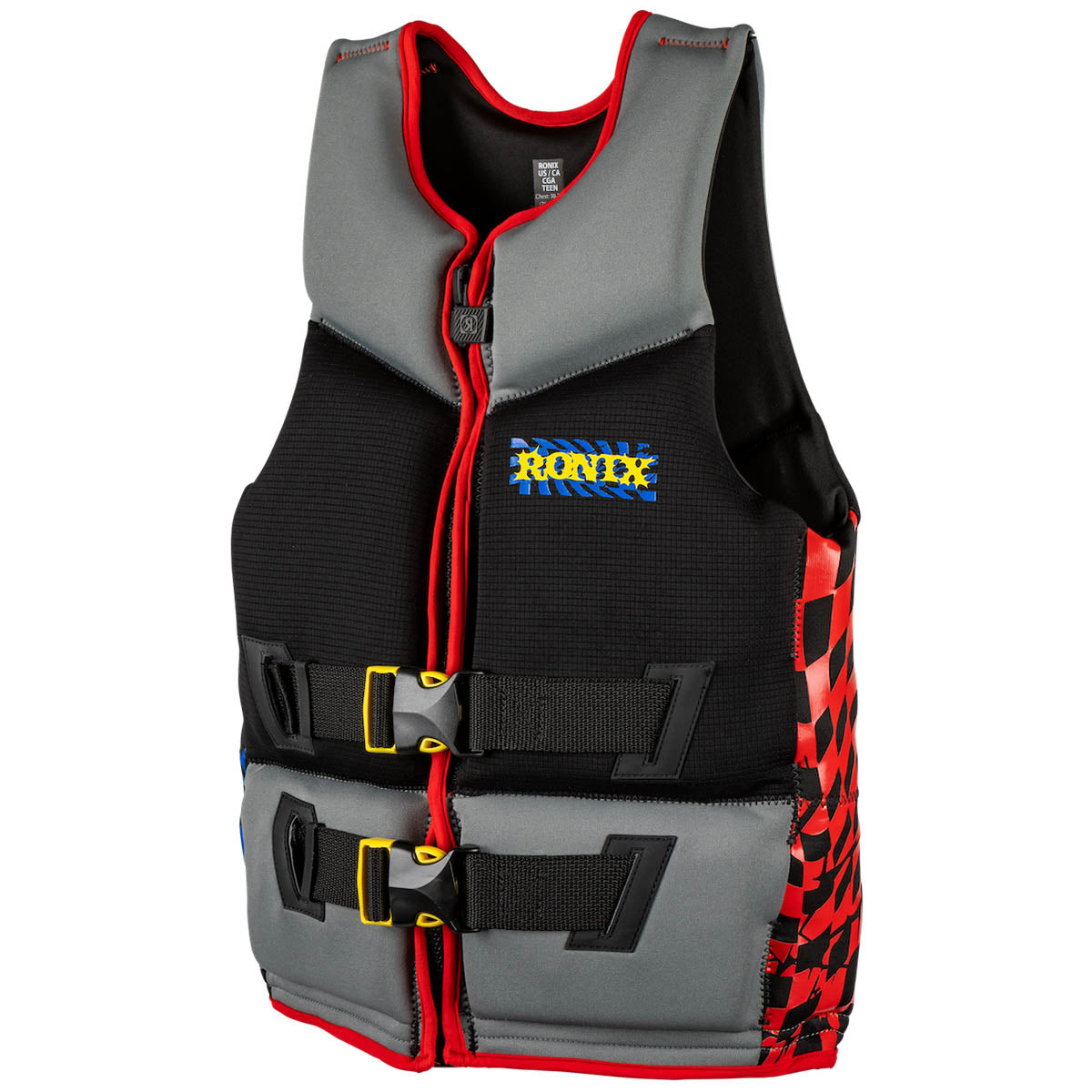 Ronix Driver's Ed Capella 3.0 CGA Life Jacket in Grey / Black