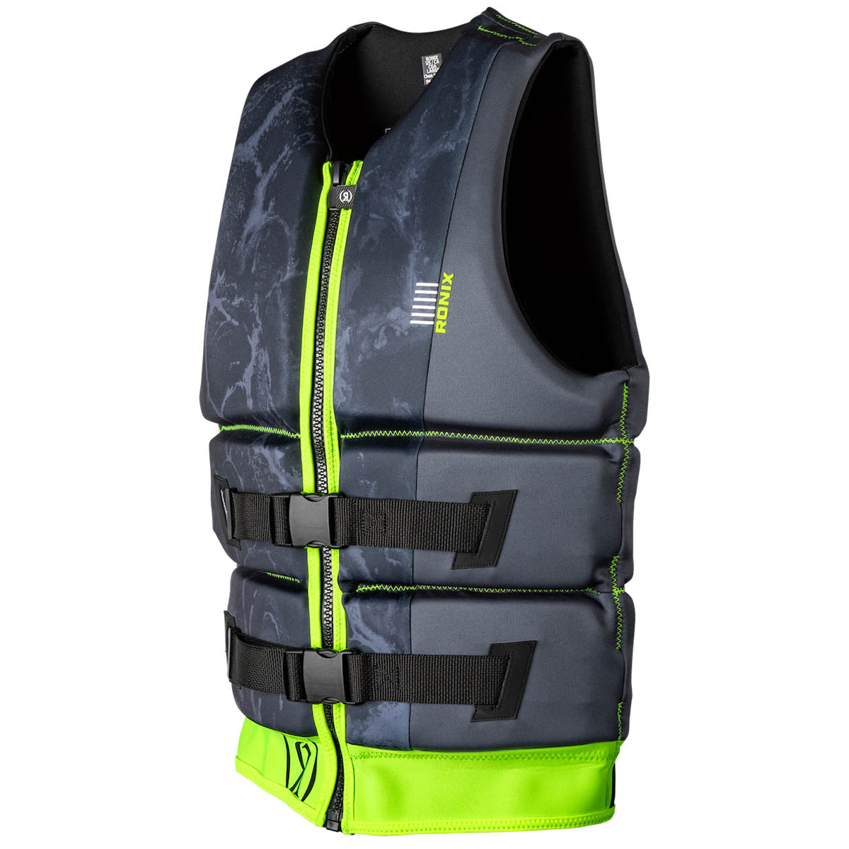 Ronix Dyno Yes CGA Life Jacket in Black / Lime