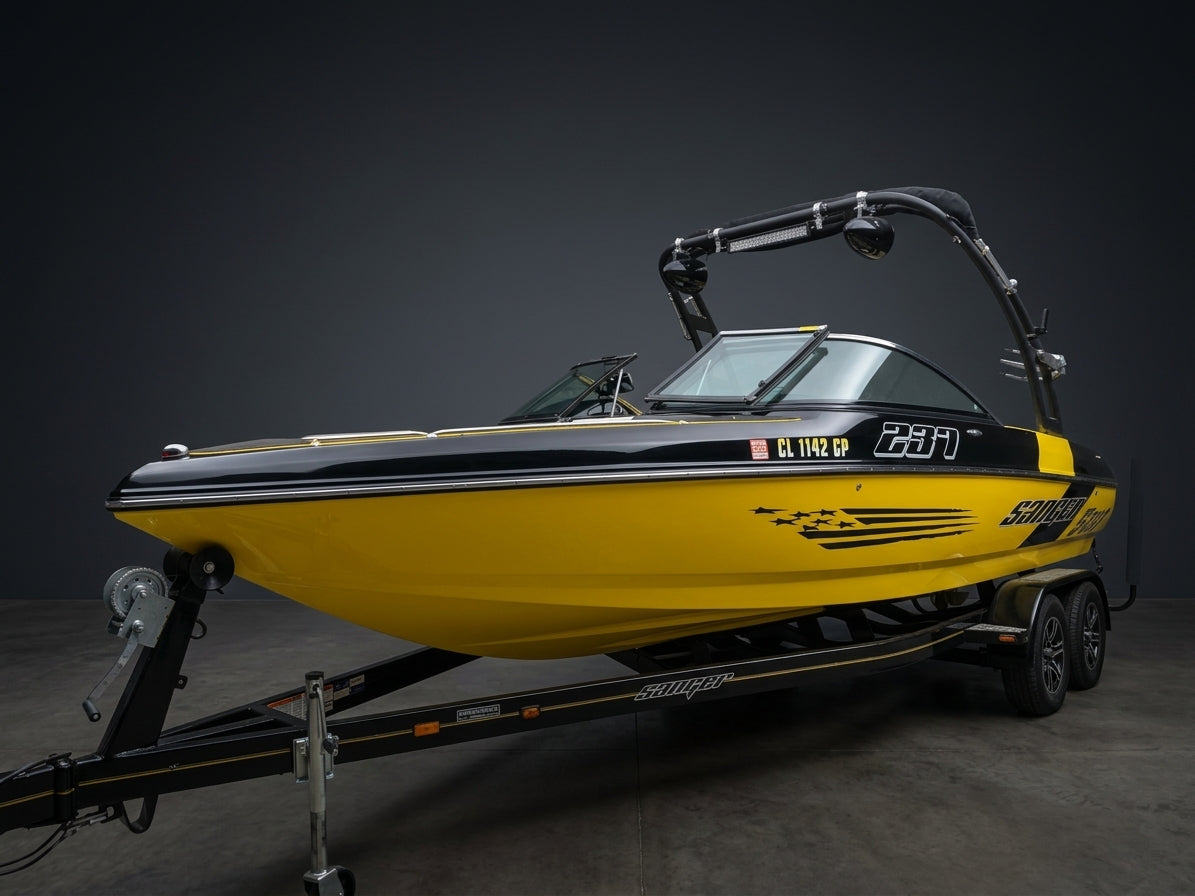 2018 Sanger SV237 in Yellow w/ White interior