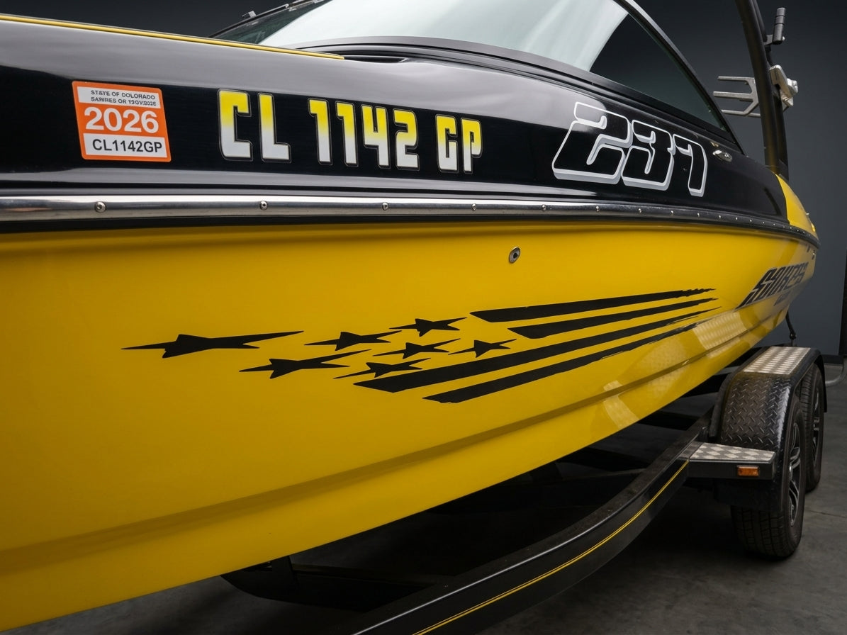 2018 Sanger SV237 in Yellow w/ White interior