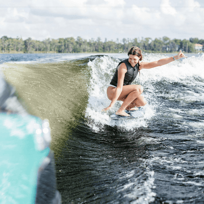Follow Corp Ladies Comp Wake Vest in Black - BoardCo
