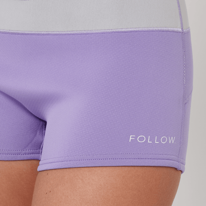 Follow Ladies Wetsuit Shorts in Purple - BoardCo