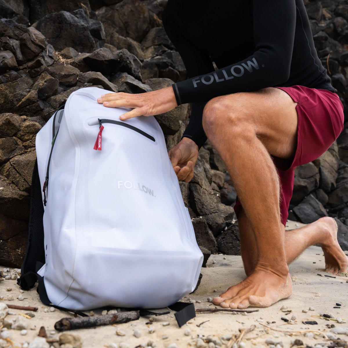 Follow Life Backpack in Light Grey - BoardCo