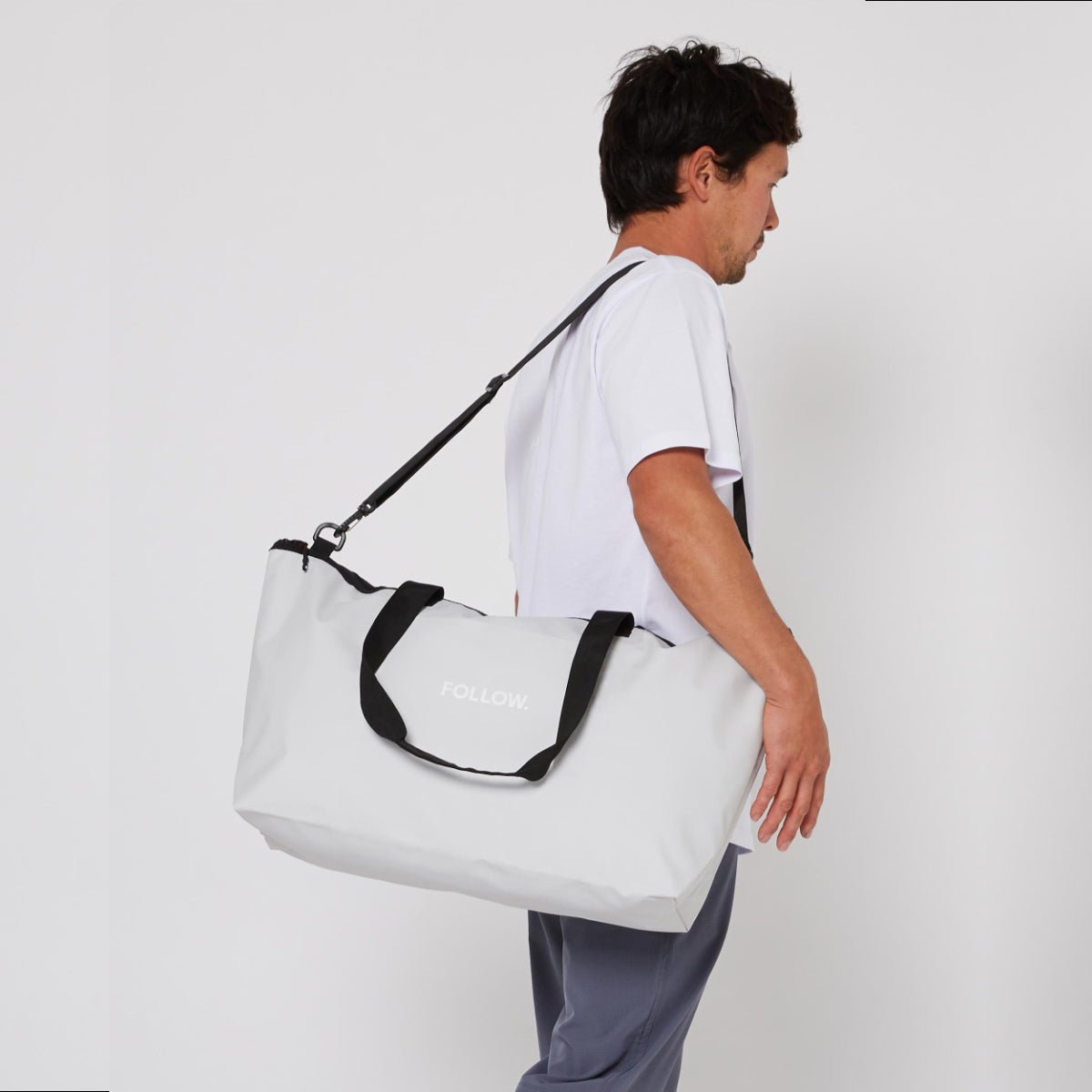 Follow Life Tote Bag in Light Grey - BoardCo