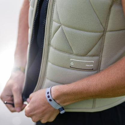 Follow Love Nor Money Men's Comp Wake Vest in Khaki