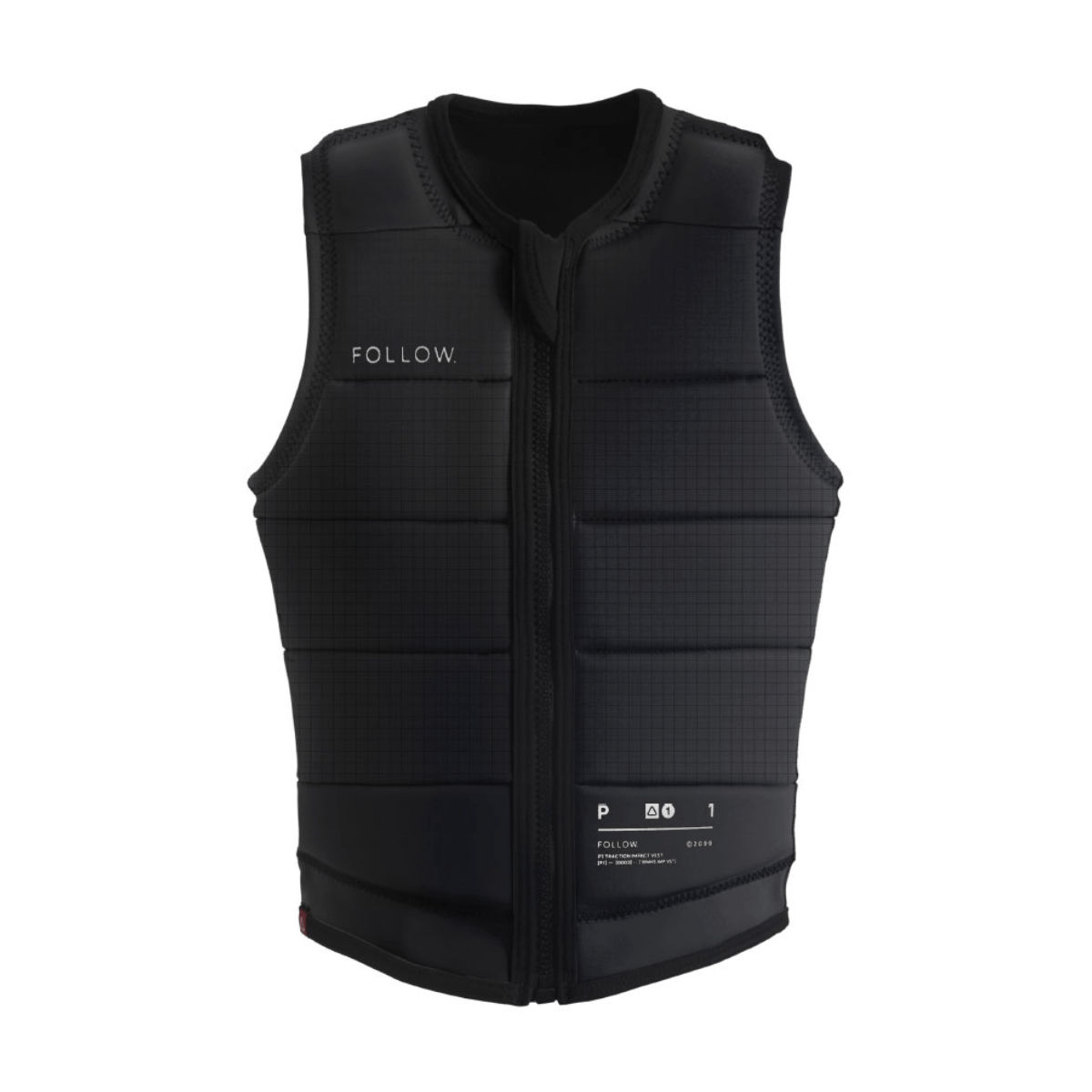 Follow P1 Traction Ladies Comp Wake Vest in Black - BoardCo
