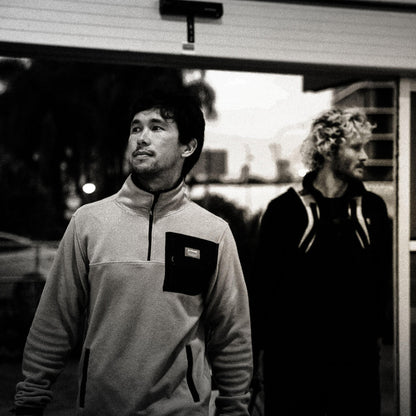 Follow Polar Crew Fleece in Stone - BoardCo