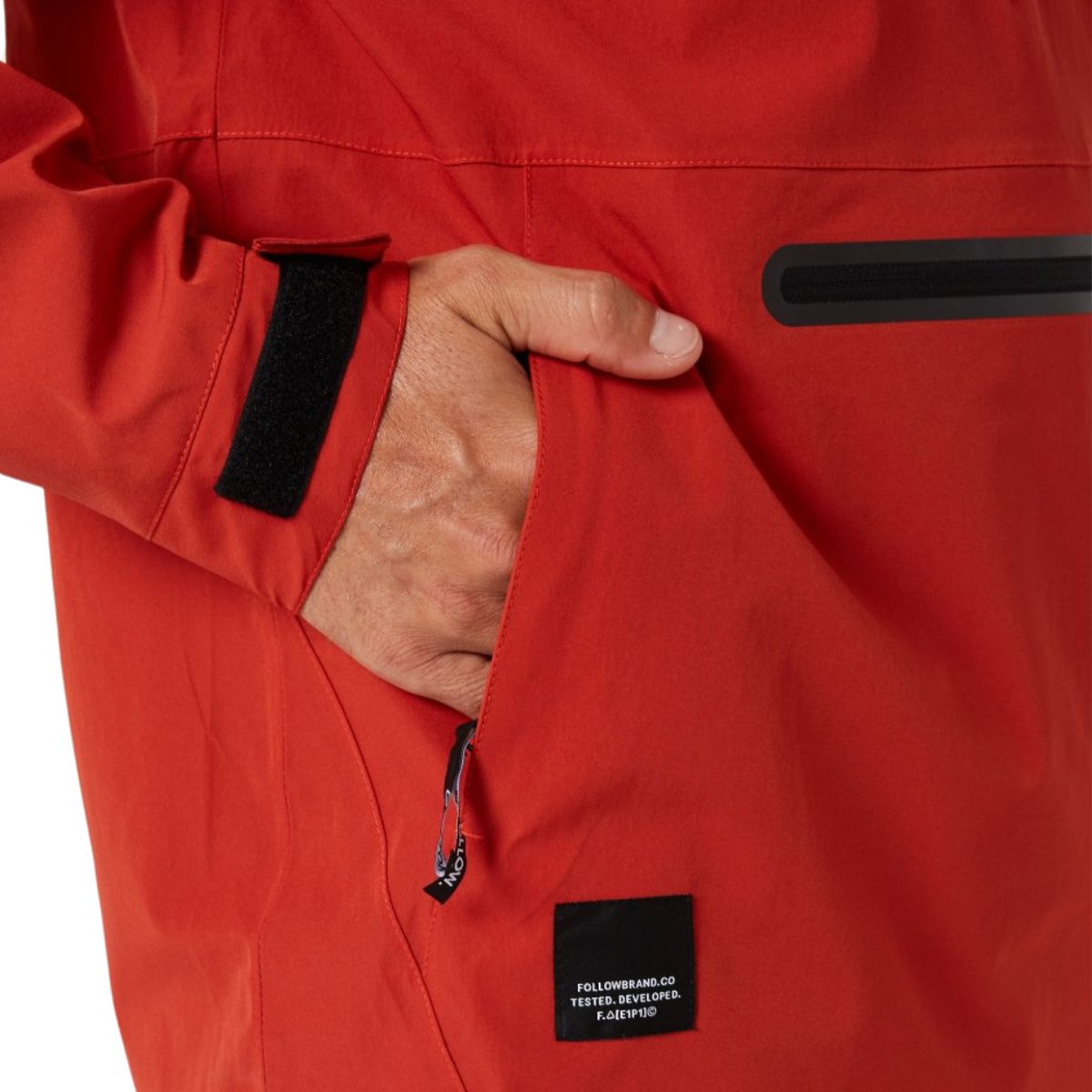 Follow Spray Anorak in Dirty Red - BoardCo