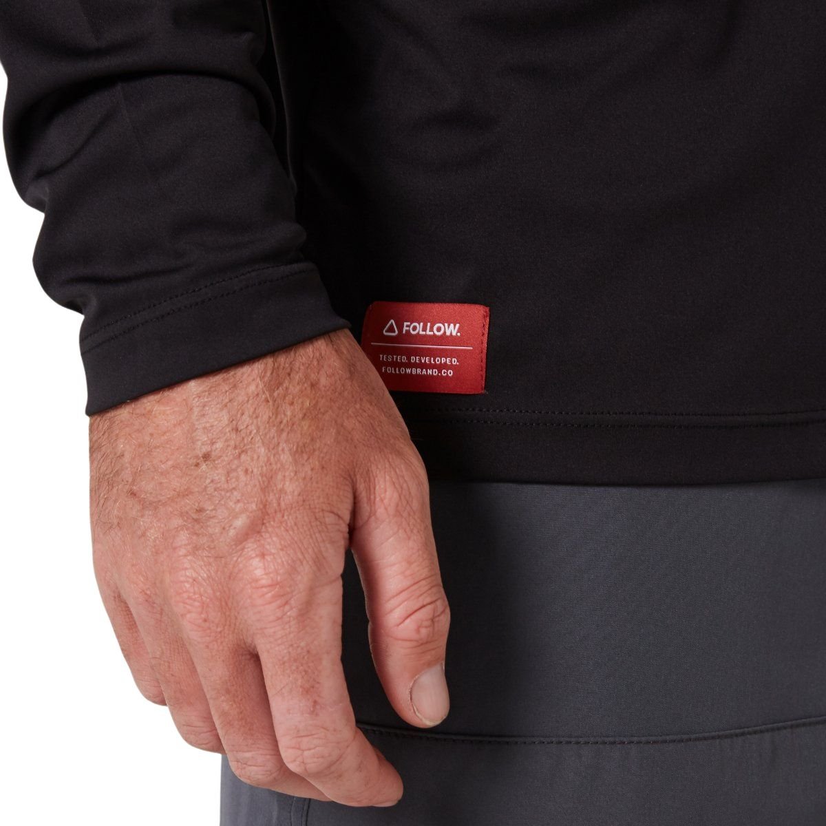 Follow Sun Tee Long Sleeve in Black - BoardCo