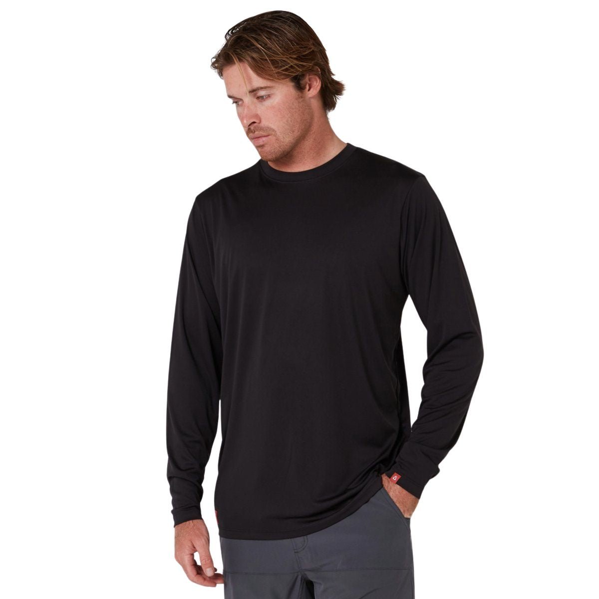 Follow Sun Tee Long Sleeve in Black - BoardCo