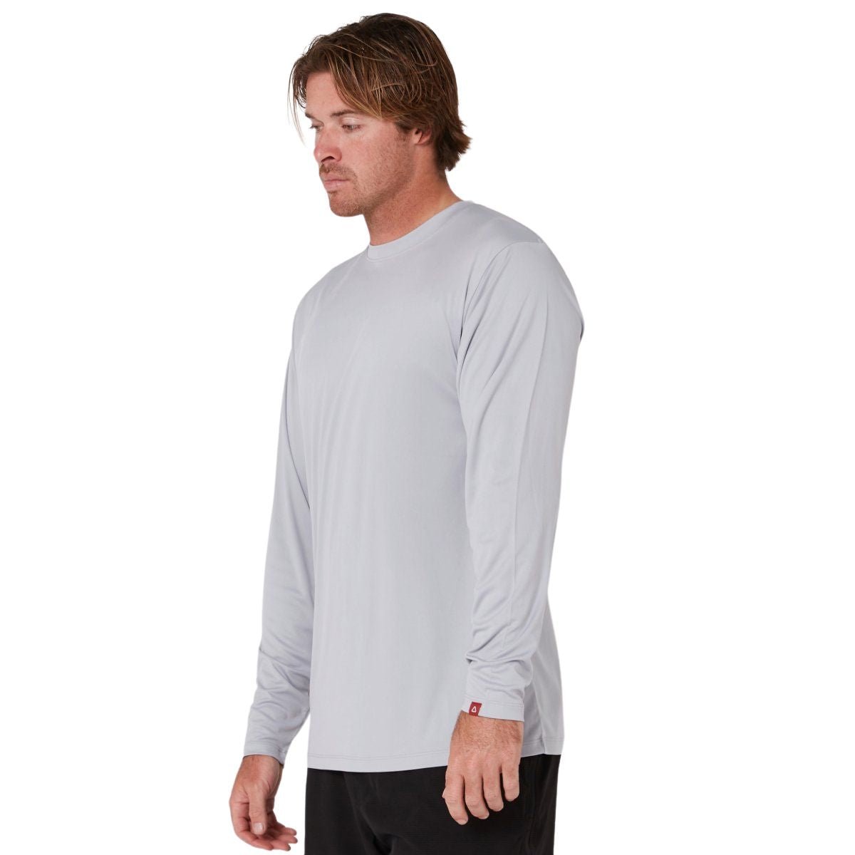 Follow Sun Tee Long Sleeve in Light Grey - BoardCo