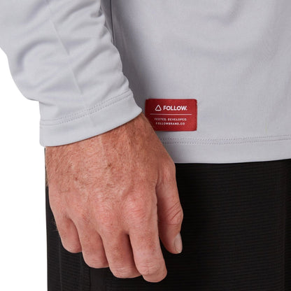 Follow Sun Tee Long Sleeve in Light Grey - BoardCo