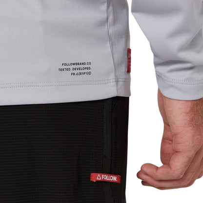 Follow Sun Tee Long Sleeve in Light Grey - BoardCo