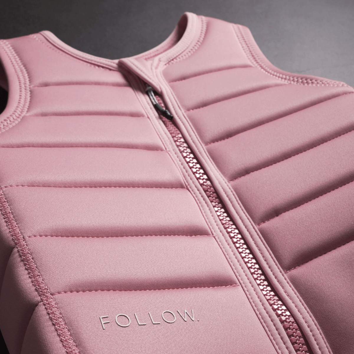 Follow Total Ladies Comp Wake Vest in Pink - BoardCo