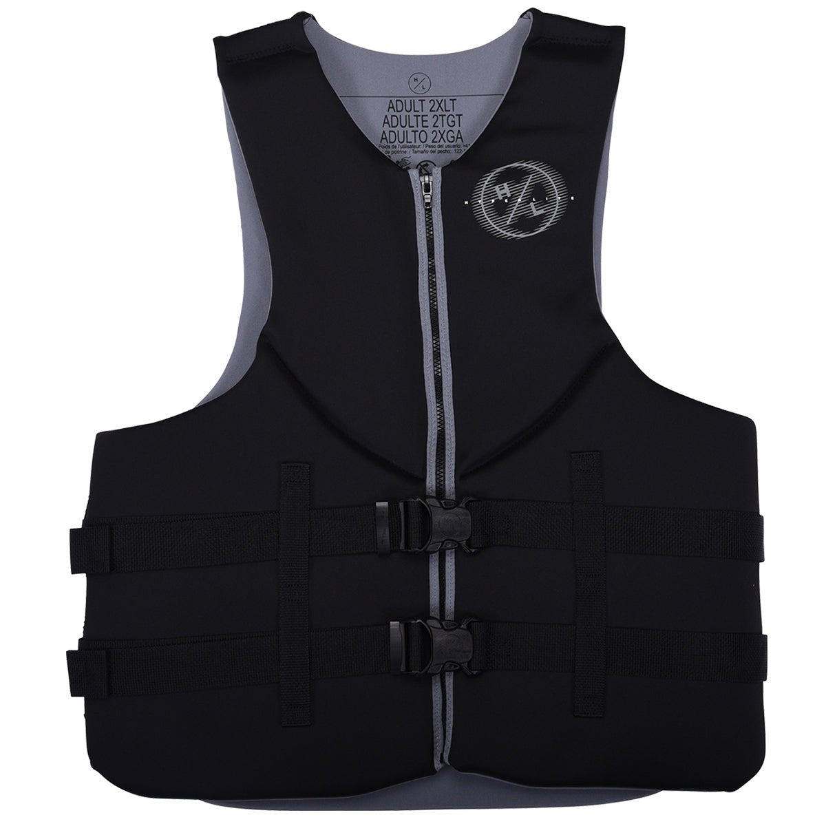 Hyperlite Big & Tall Indy CGA Life Jacket in Black/Grey - BoardCo