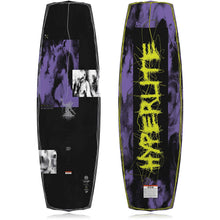 Hyperlite Blueprint Wakeboard 2027, black and purple graphics with yellow Hyperlite lettering underneath