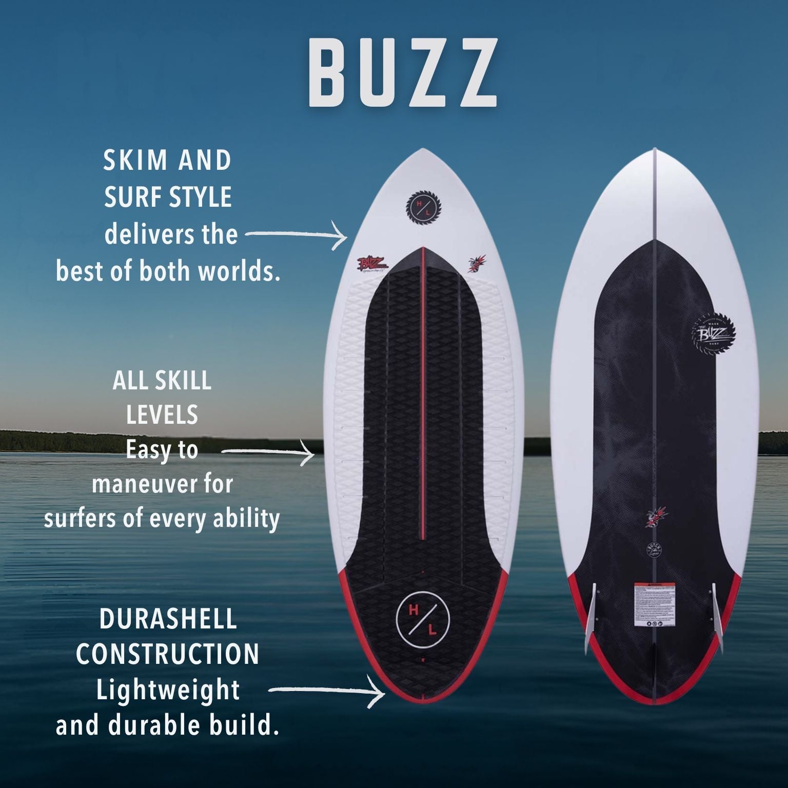 Hyperlite Buzz Wakesurf Board 2025 - BoardCo