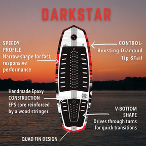 Hyperlite Darkstar Wakesurf Board 2025 - BoardCo