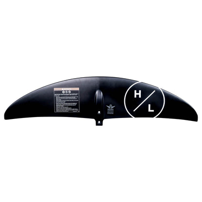 Hyperlite Falcon 1200 Front Wake Foil Wing 2027, black underside with white HL logo and mounting interface