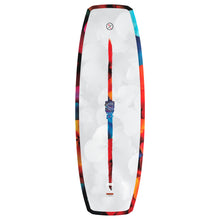 Hyperlite Murray Jr Girls Wakeboard 2027, white top with floral border and colorful center stripe