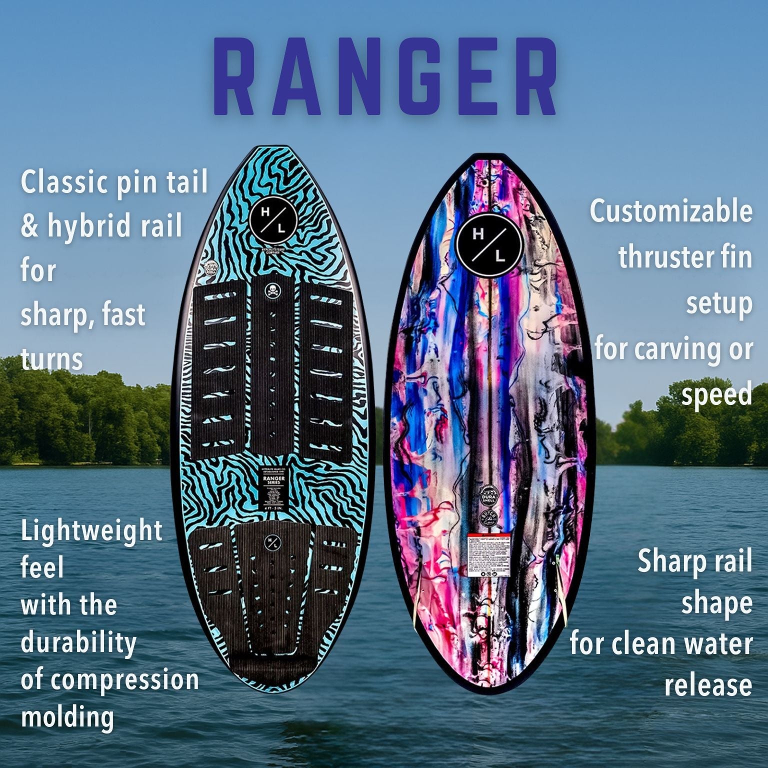 Hyperlite Ranger Wakesurf Board 2025 - BoardCo