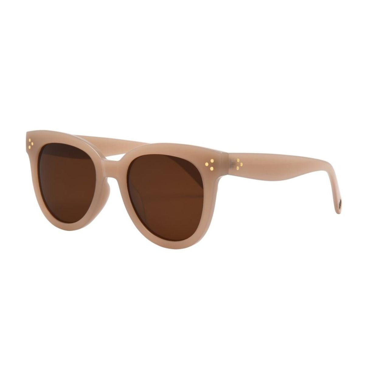 I - Sea Cleo Sunglasses in Oatmeal/Brown - BoardCo